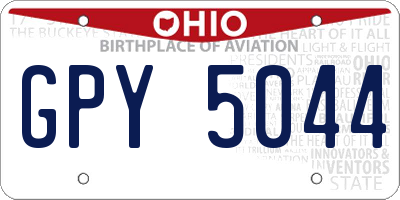 OH license plate GPY5044