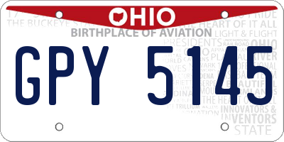 OH license plate GPY5145