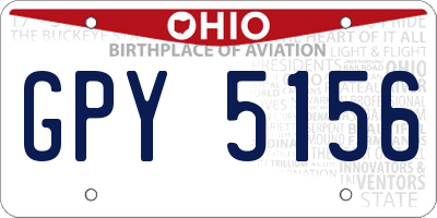 OH license plate GPY5156