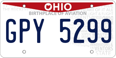 OH license plate GPY5299