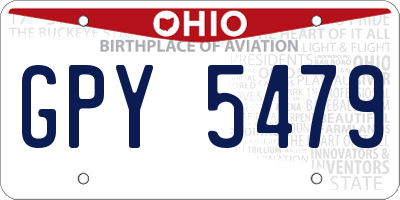 OH license plate GPY5479