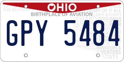 OH license plate GPY5484