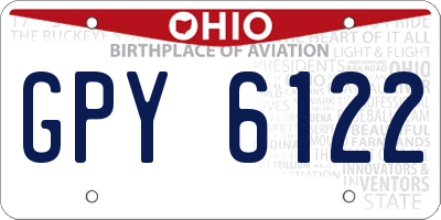 OH license plate GPY6122