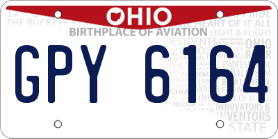 OH license plate GPY6164
