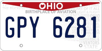 OH license plate GPY6281