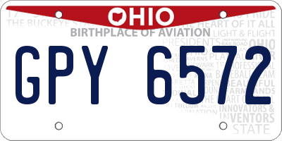 OH license plate GPY6572