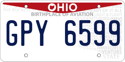 OH license plate GPY6599