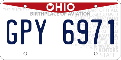OH license plate GPY6971