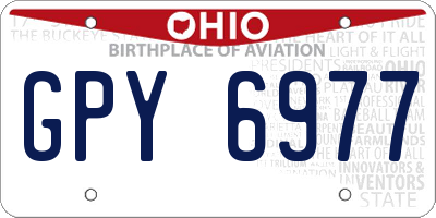 OH license plate GPY6977