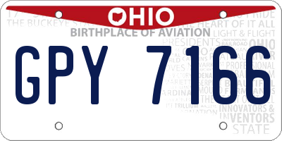 OH license plate GPY7166