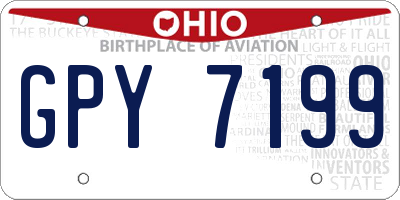OH license plate GPY7199