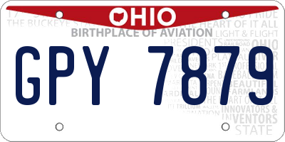 OH license plate GPY7879