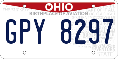 OH license plate GPY8297