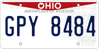 OH license plate GPY8484