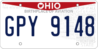 OH license plate GPY9148