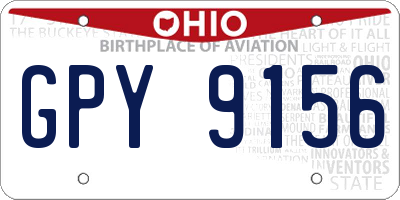 OH license plate GPY9156