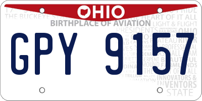 OH license plate GPY9157