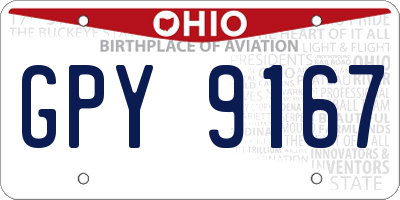 OH license plate GPY9167