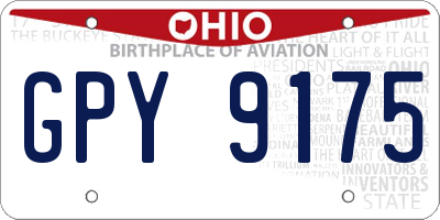OH license plate GPY9175