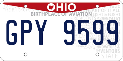 OH license plate GPY9599
