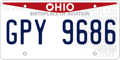 OH license plate GPY9686