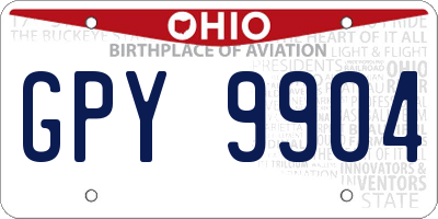 OH license plate GPY9904