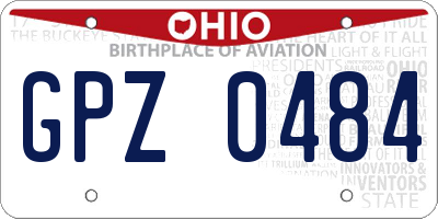 OH license plate GPZ0484