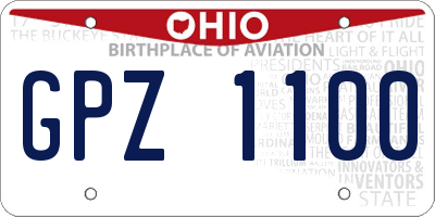 OH license plate GPZ1100