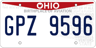 OH license plate GPZ9596