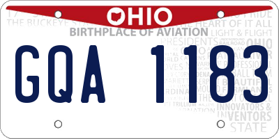 OH license plate GQA1183