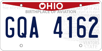 OH license plate GQA4162