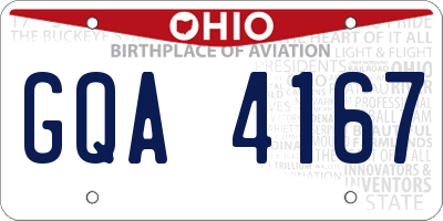 OH license plate GQA4167