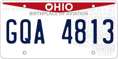 OH license plate GQA4813