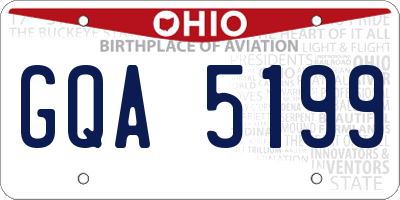 OH license plate GQA5199
