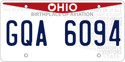 OH license plate GQA6094