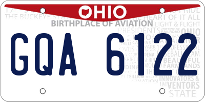 OH license plate GQA6122