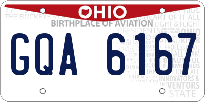 OH license plate GQA6167