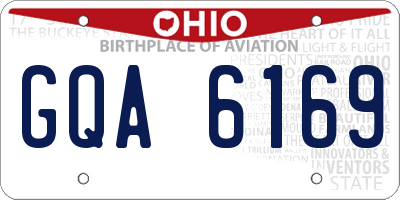 OH license plate GQA6169