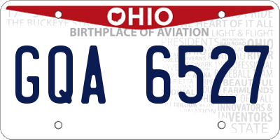 OH license plate GQA6527
