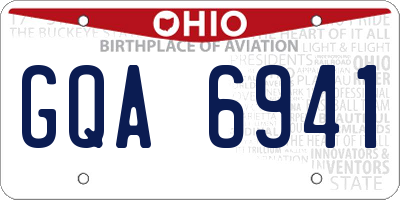 OH license plate GQA6941