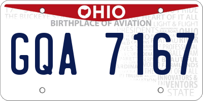 OH license plate GQA7167
