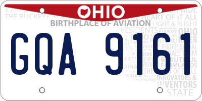 OH license plate GQA9161