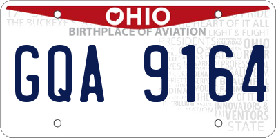 OH license plate GQA9164