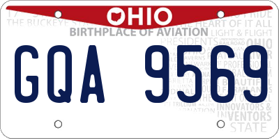 OH license plate GQA9569