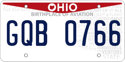 OH license plate GQB0766