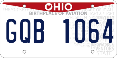 OH license plate GQB1064