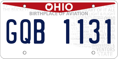 OH license plate GQB1131