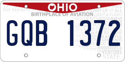 OH license plate GQB1372