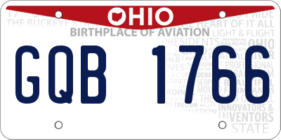 OH license plate GQB1766