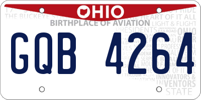 OH license plate GQB4264